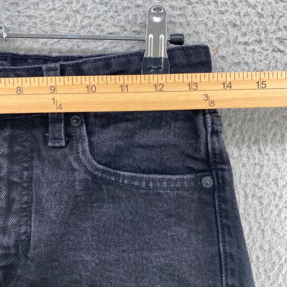 Old Navy Shorts Womens 6 Black OG Denim Cuffed Jeans Slimming Stretch Everyday - Picture 7 of 11